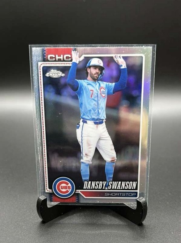2026 Topps Chrome Dansby Swanson Refractor #187 Chicago Cubs