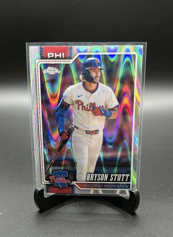 2026 Topps Chrome Baseball - Bryson Stott: #248, Raywave Refractor
