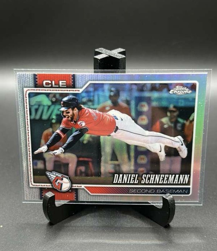 2026 Topps Chrome Baseball Daniel Schneemann Refractor #272 Cleveland Guardians