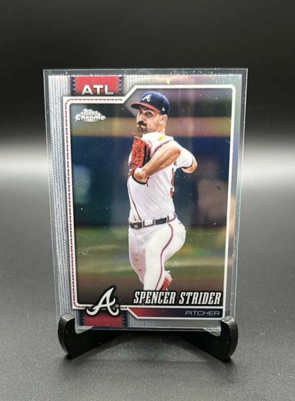2026 Topps Chrome Spencer Strider Refractor #110 Atlanta Braves