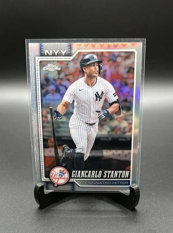 2026 Topps Chrome - Giancarlo Stanton Refractor #144 Yankees