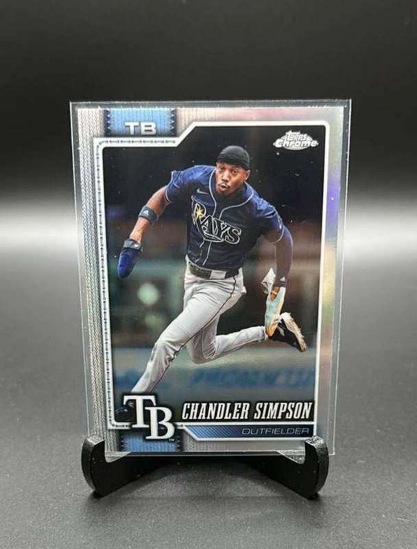 2026 Topps Chrome Chandler Simpson Refractor Tampa Bay Rays