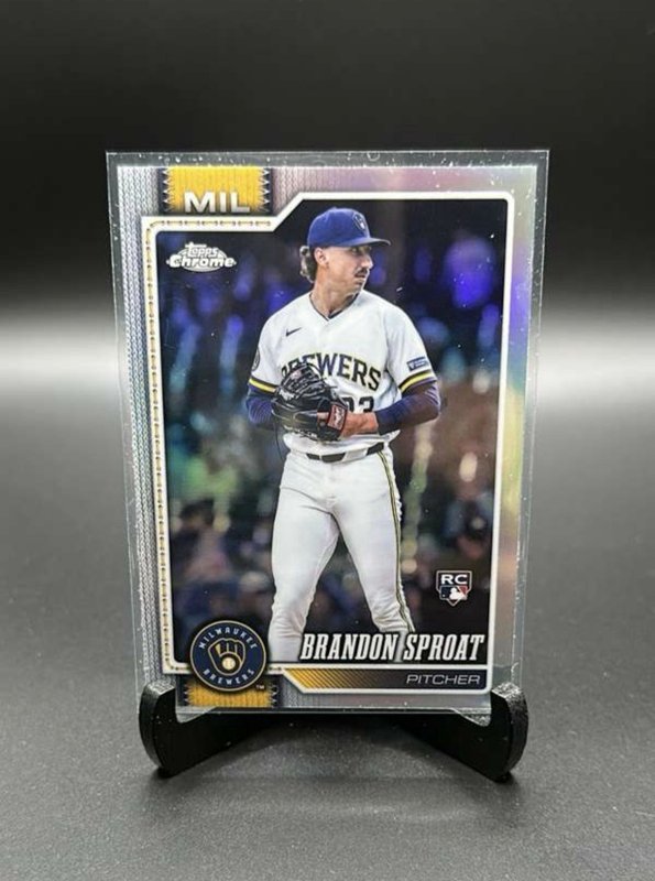 2026 Topps Chrome Brandon Sproat RC #59 Milwaukee Brewers Refractor