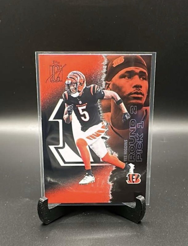 2025 Topps Signature Class Tee Higgins RED & BLACK PARALLEL #69 Bengals SP COLOR