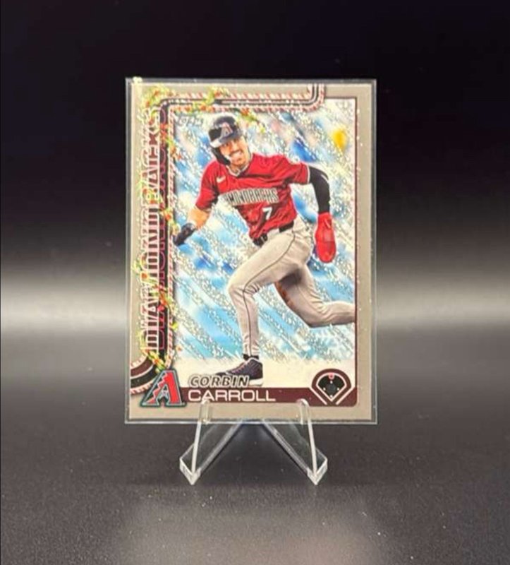2025 Topps Holiday - Corbin Carroll #H158 Holiday Silver Glitter
