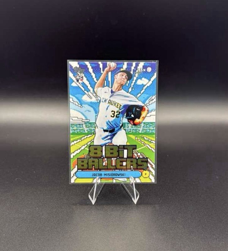 2026 Topps Celebration 8 BIT BALLERS Jacob Misiorowski ROOKIE #8B-5 - Brewers
