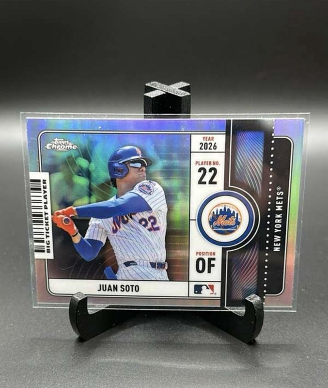 2026 Topps Chrome Juan Soto Big Ticket Refractor #BTP-11 Mets