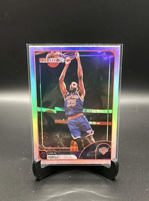 2026 Topps NBA Hoops - Mikal Bridges #100 New York Knicks Foil