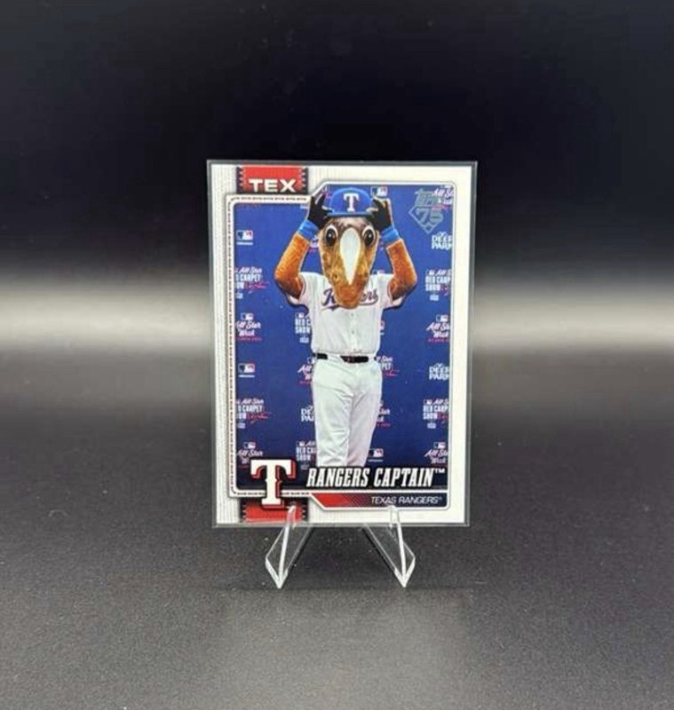 2026 Topps Series 1 Celebration Mascots  CAPTAIN  TEXAS RANGERS  #M-12