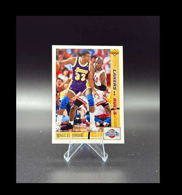 1991-92 Upper Deck - Classic Confrontation Michael Jordan, Magic Johnson #34