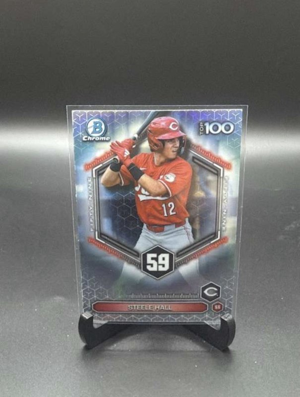 2026 Bowman Chrome Steele Hall #BTP-59 Top 100 Prospect