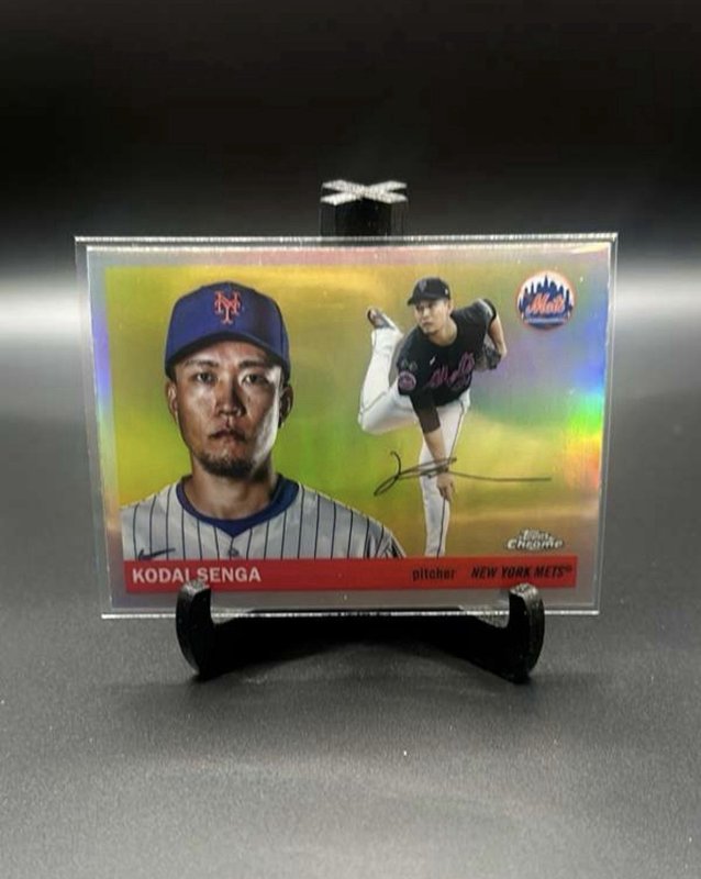 2025 Topps Chrome Platinum #143 Kodai Senga, New York Mets - Refractor Parallel