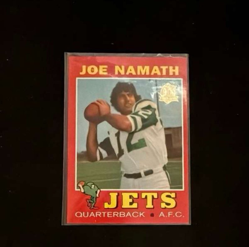 1996 topps joe namath reprint #250