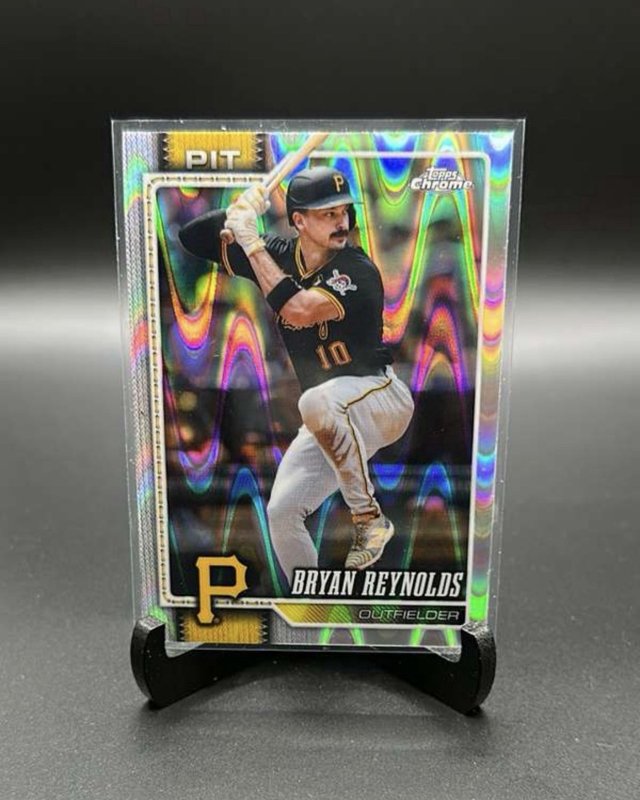#163 Bryan Reynolds 2026 Topps Chrome Raywave Refractors Pittsburgh Pirates