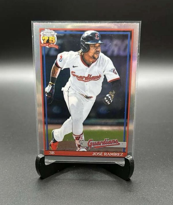 2026 Topps Chrome #91CB-9 José Ramírez 1991 Topps Chrome Baseball card