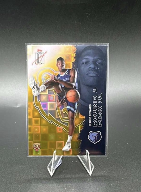 2026 Topps Signature Class Cedric Coward pandora yellow RC Round 1 Pick 11 #108