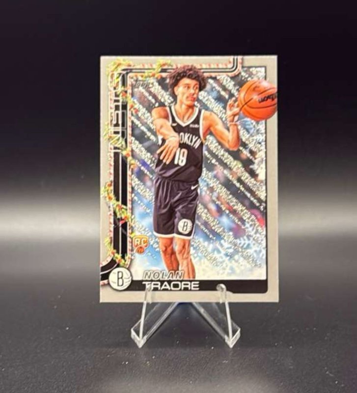 2025-26 Topps Holiday - Nolan Traore #H179 Holiday Silver Glitter (RC)
