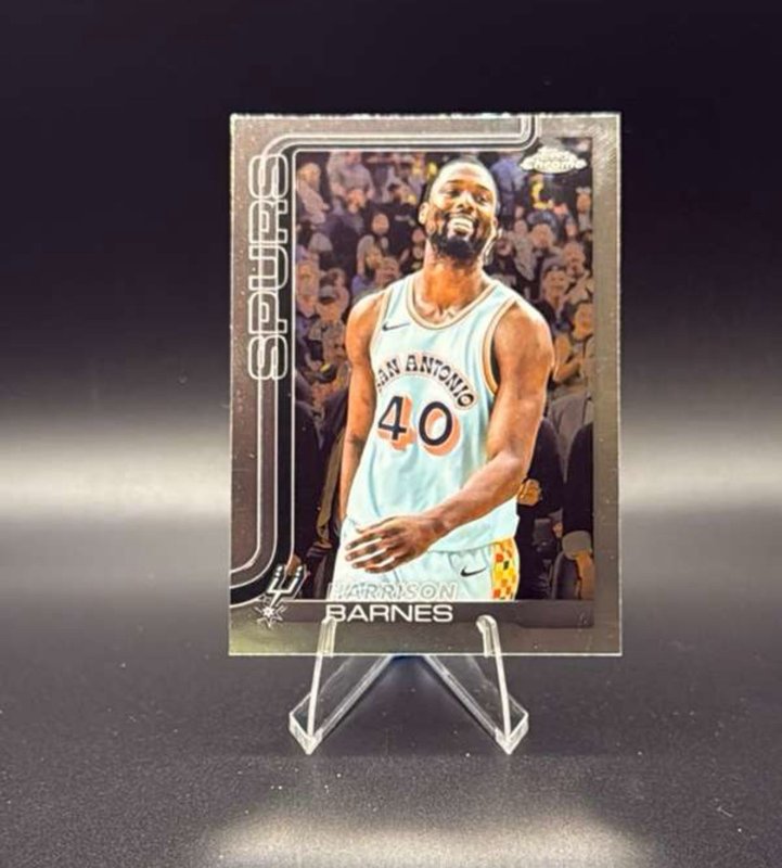 Harrison Barnes 2025-26 Topps Chrome #216 San Antonio Spurs