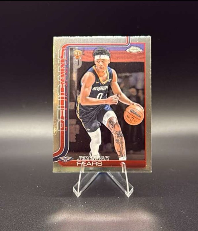 Jeremiah Fears RC 2035-26 Topps Chrome #257 Base Pelicans, New Orleans