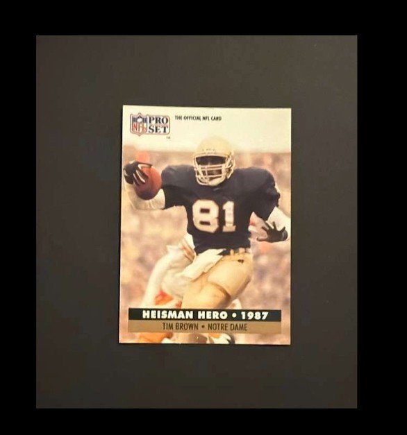 1991 Pro Set - Heisman Hero Tim Brown #40