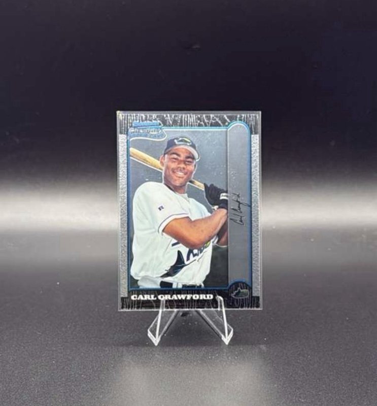 1999 Bowman Chrome #440 Carl Crawford Rookie Tampa Bay Rays RC