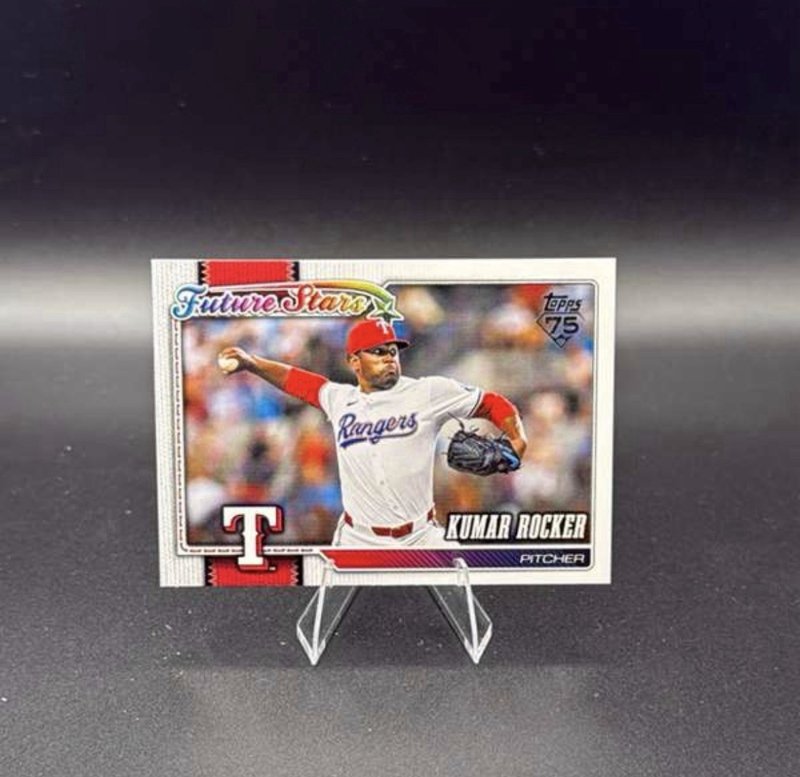 Topps 2026 Series One #336 Future Stars Diamante Kumar Rocker 75th Texas Rangers