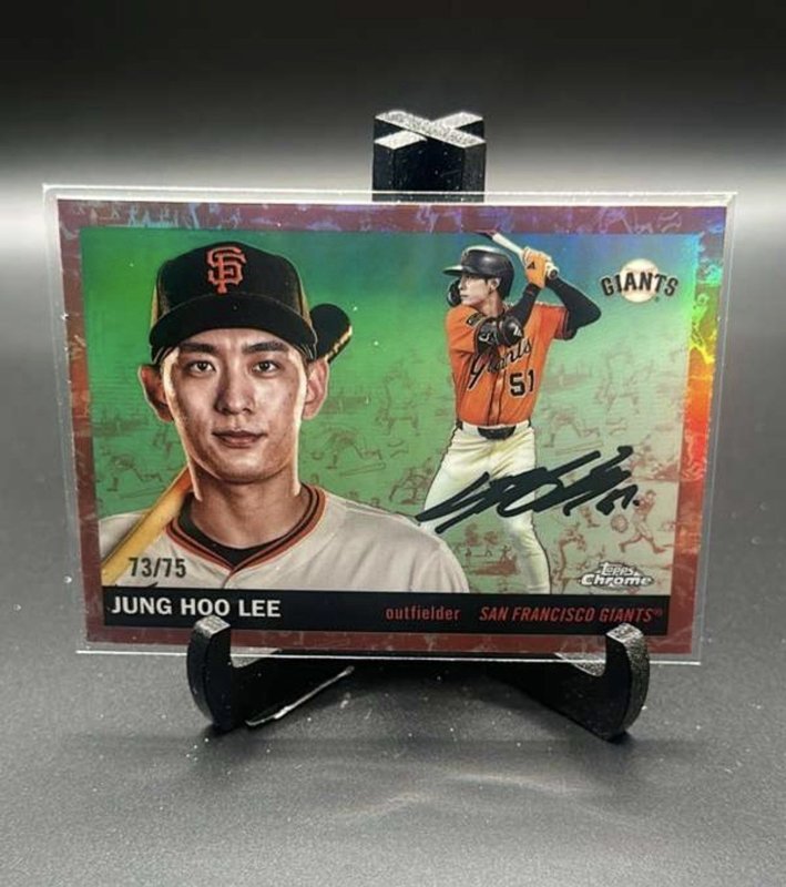 2025 Topps Chrome Platinum Anniv Jung Hoo Lee #106 Rose Gold Mini-Diamond /75