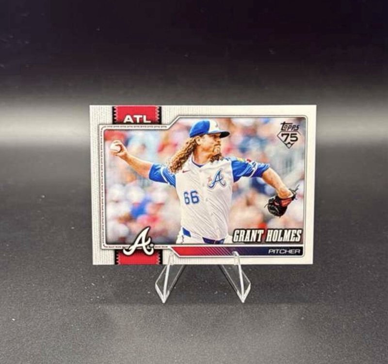 2026 Topps Series 1 #182 Grant Holmes Atlanta Braves Baseball Card