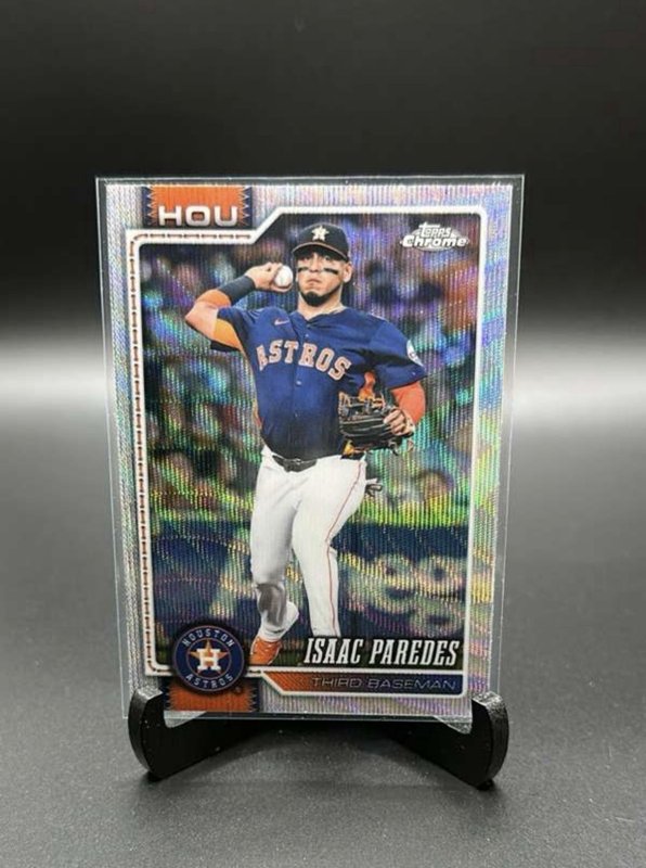 2026 Topps Chrome Wave Refractor Isaac Paredes #32 Astros