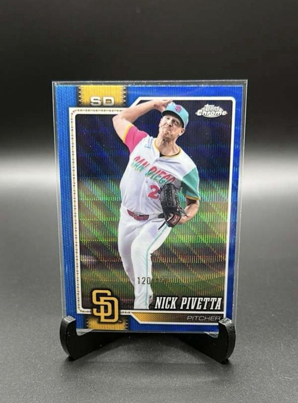 2026 Topps Chrome - Nick Pivetta - Blue Wave Refractor/150