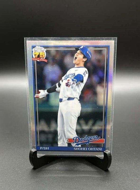 Shohei Ohtani REFRACTOR 75th Anniversary #91CB-1 2026 Topps Chrome Dodgers