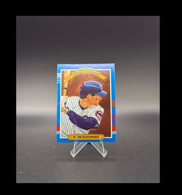 1991 Donruss - Diamond Kings Ryne Sandberg #14 4 Purple Stripes on Right Border