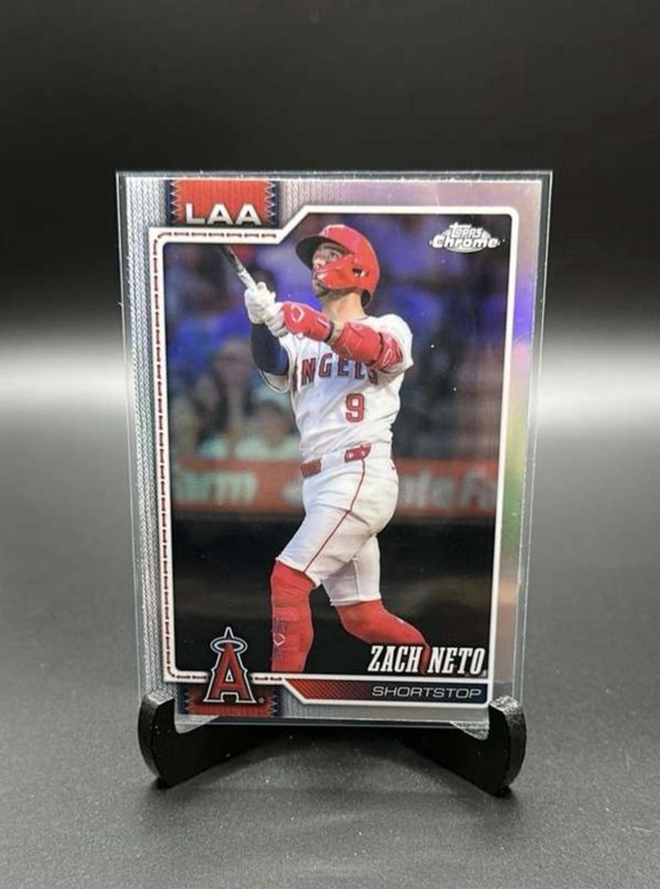 Zach Neto 2026 Topps Chrome #77 Refractor Los Angeles Angels