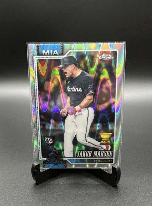 2026 Topps Chrome #261 Jakob Marsee Raywave Refractors