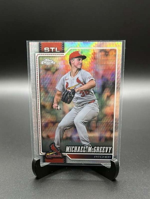 2026 Topps Chrome - Michael Mcgreevy Prism Refractor #90 St. Louis Cardinals
