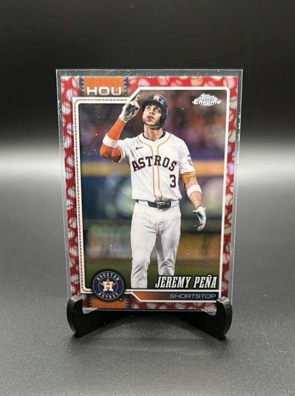 Jeremy Pena 2026 Topps Chrome Baseball Baseball Seam Parallel
