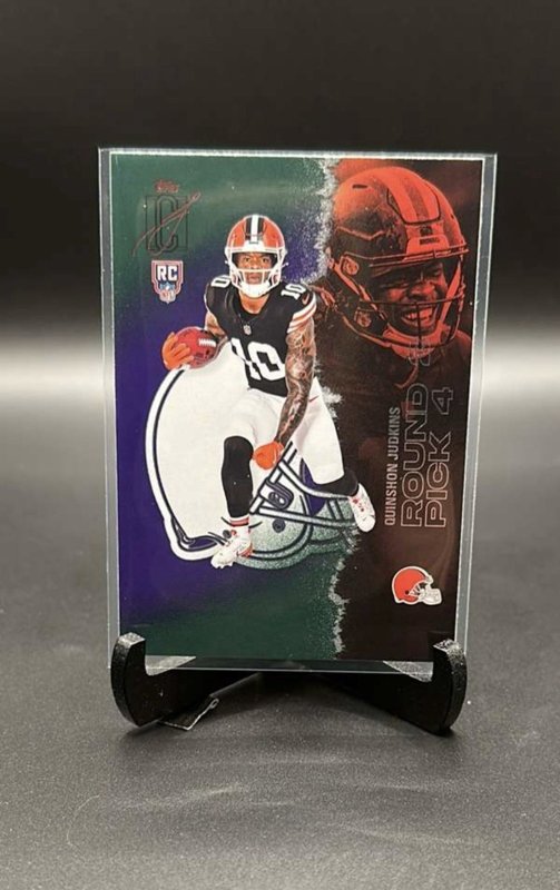 #115 Quinshon Judkins 2025 Topps Signature Class - Green & Purple