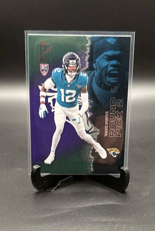 2025 Topps Signature Class Travis Hunter #224 Rookie Green And Purple RC