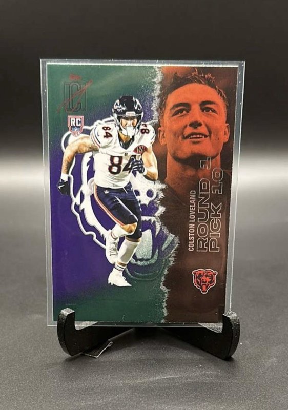 Colston Loveland 2025 Topps Signature Class #113 Bears Green & Purple (RC)