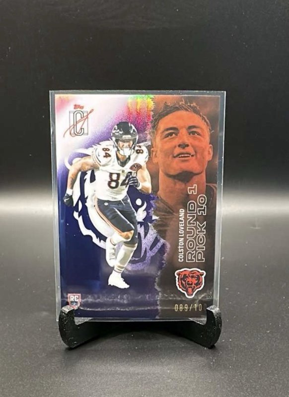 #113 Colston Loveland 2025 Topps Signature Class , Purple, #/100