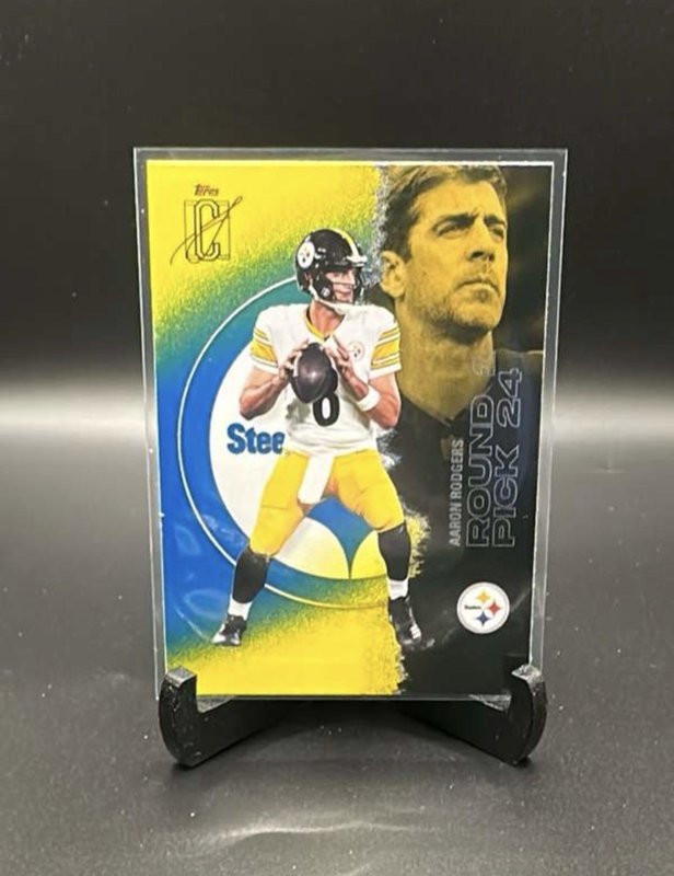 Aaron Rodgers 2025 Topps Signature Class Blue & Yellow - Color Match!