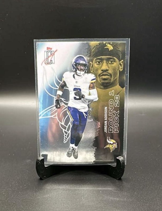 #87 Jordan Addison 2025 Topps Signature Class - Chrome