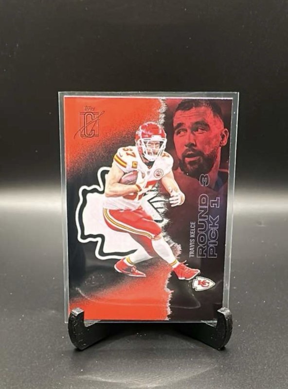 Topps 2025 Signature Class Travis Kelce Kansas City Chiefs #80 Red Parallel