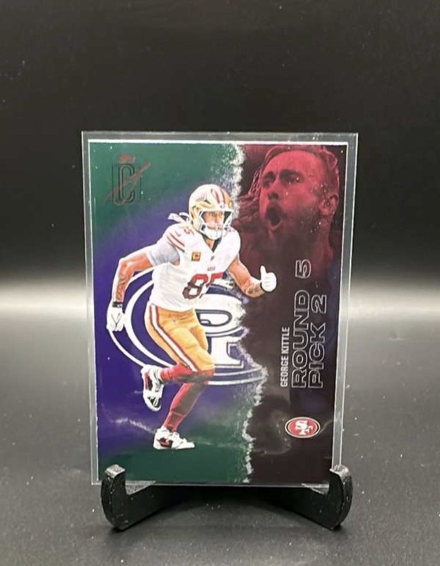 #53 George Kittle 2025 Topps Signature Class - Green & Purple