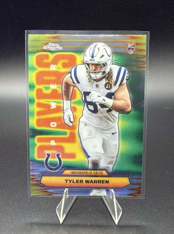 2025 Topps Chrome - Power Players Tyler Warren #PP-35 (RC)