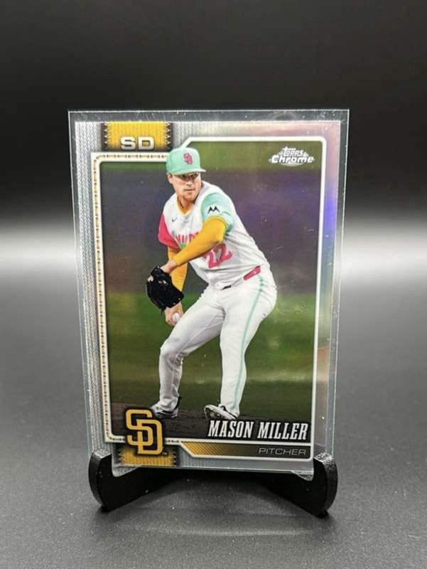 2026 Topps Chrome Mason Miller Refractor #287 Padres