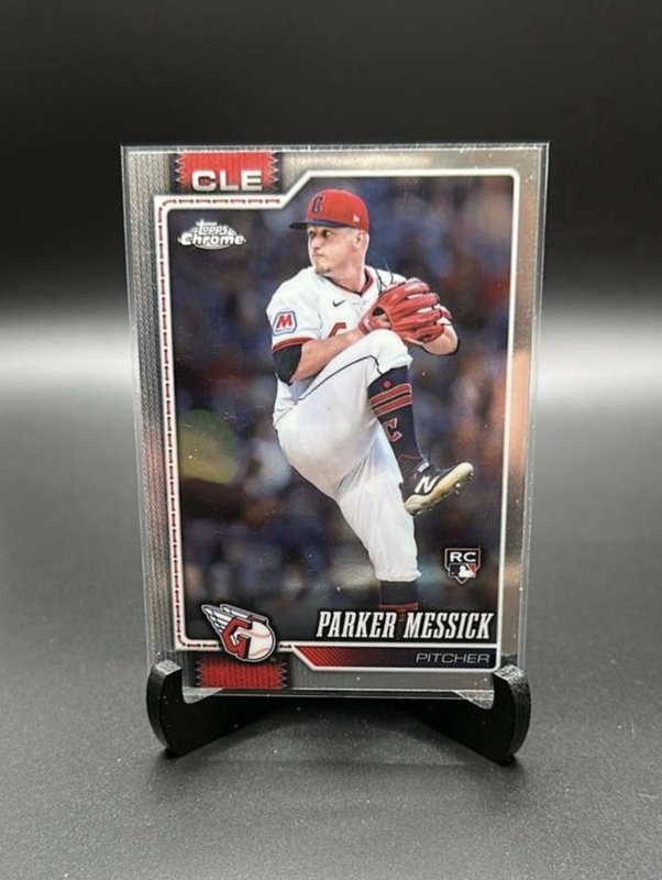 2026 Topps Chrome Parker Messick Rookie (RC) #184 Cleveland Guardians