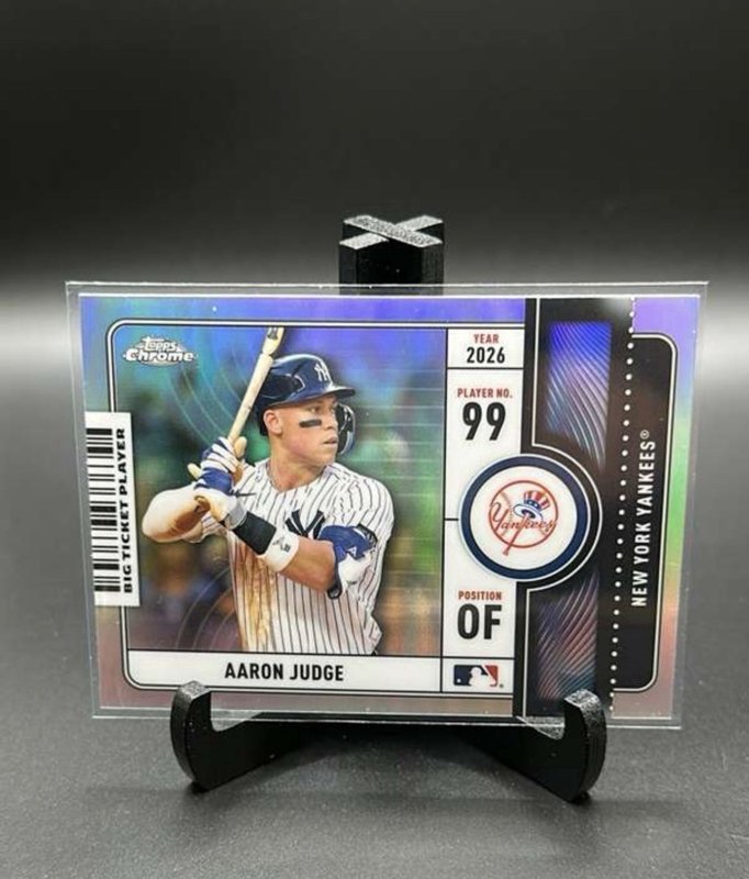 2026 Topps Chrome Baseball Aaron Judge Big Ticket Player Refractor BTP-18