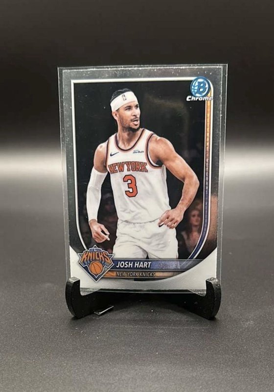 Josh Hart 2025-26 Bowman Chrome New York Knicks