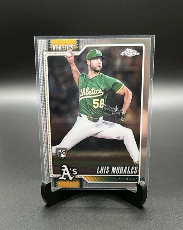 2026 Topps Chrome Baseball #294 Luis Morales Refractor Rookie Card RC